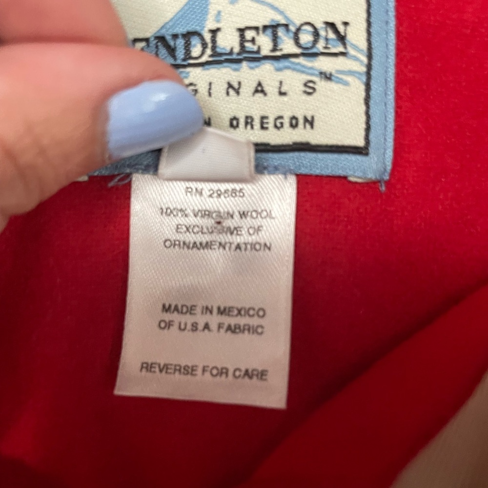 Pendleton Red Wool Buttondown - image 8